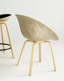 Mat Armchair käsinojatuoli, Seaweed-beech