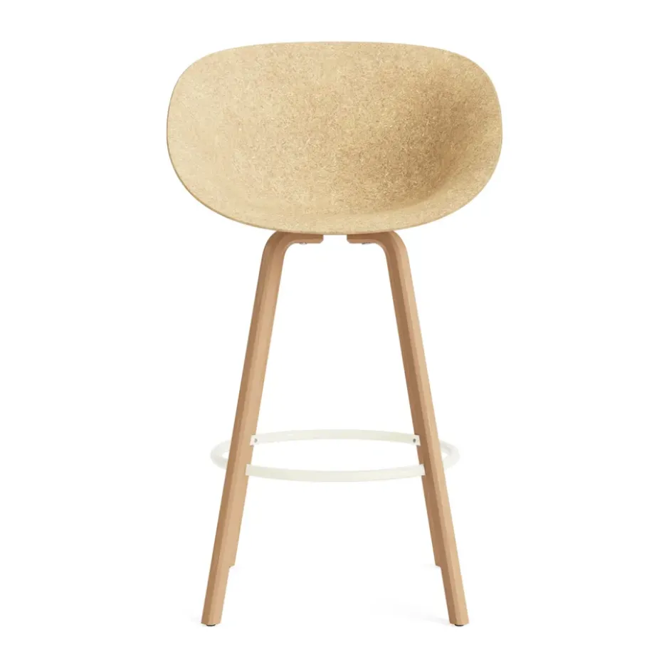 Mat Bar Armchair käsinojallinen tuoli 75 cm, Hemp-beech-cream steel