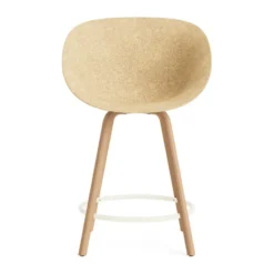 Mat Bar Armchair käsinojatuoli 65 cm, Hemp-beech-cream steel