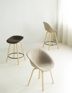 Mat Bar Chair baarituoli 65 cm, Hemp-beech-black steel