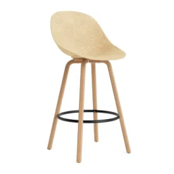 Mat Bar Chair baarituoli 75 cm, Hemp-beech-black steel
