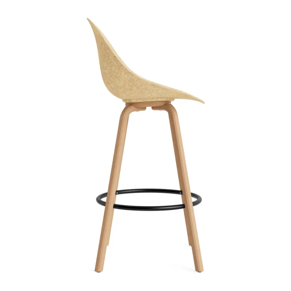 Mat Bar Chair baarituoli 75 cm, Hemp-beech-black steel