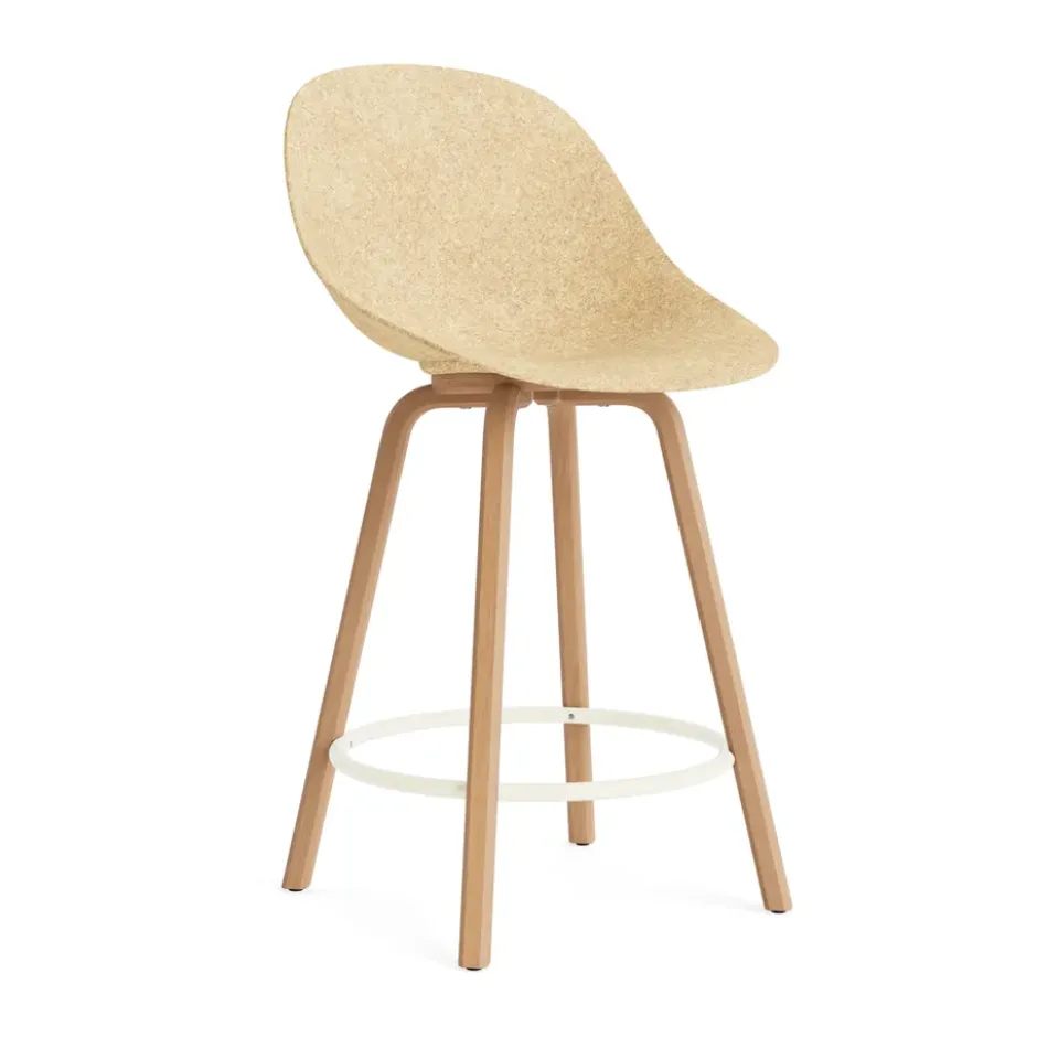 Mat Bar Chair baarituoli 65 cm, Hemp-beech-cream steel