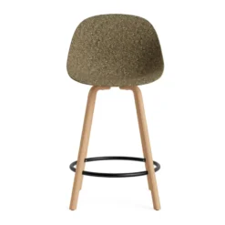 Mat Bar Chair baarituoli 65 cm, Seaweed-pyökki-musta teräs