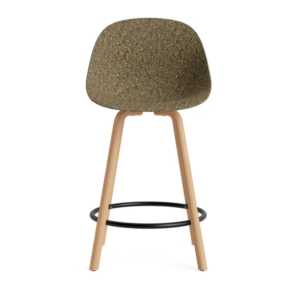Mat Bar Chair baarituoli 65 cm, Seaweed-pyökki-musta teräs