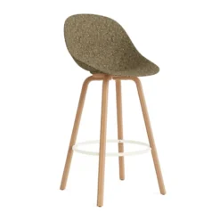 Mat Bar Chair baarituoli 75 cm, Seaweed-beech-cream steel