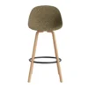 Mat Bar Chair baarituoli 75 cm, Seaweed-pyökki-musta teräs