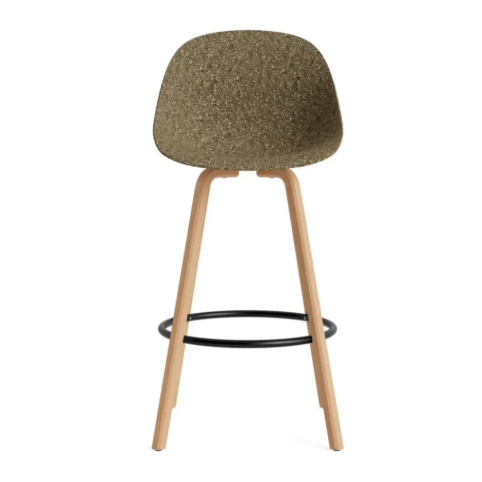 Mat Bar Chair baarituoli 75 cm, Seaweed-pyökki-musta teräs