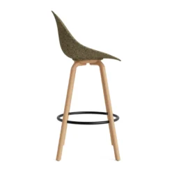 Mat Bar Chair baarituoli 75 cm, Seaweed-pyökki-musta teräs