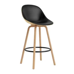 Mat Bar Chair baarituoli etupuoliverhoiltu 75 cm., Ultra 41599-hemp-beech-black steel
