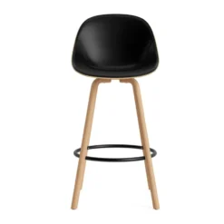 Mat Bar Chair baarituoli etupuoliverhoiltu 75 cm., Ultra 41599-hemp-beech-black steel