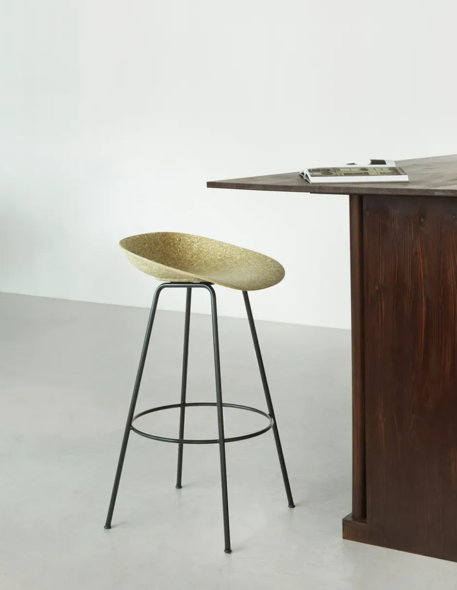 Mat Barstool baarijakkara 75 cm, Seaweed-black steel
