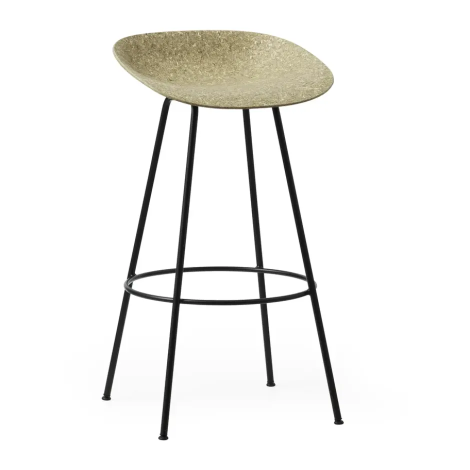 Mat Barstool baarijakkara 75 cm, Seaweed-black steel