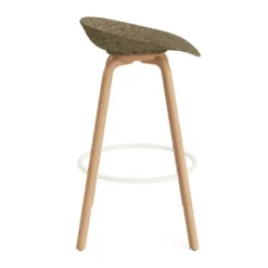 Mat Barstool baarijakkara 75 cm, Seaweed-beech-cream steel