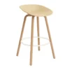 Mat Barstool baarijakkara 75 cm, Hemp-beech-cream steel
