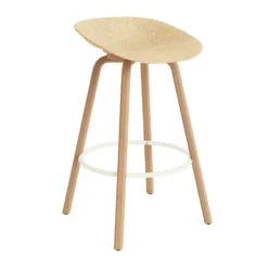 Mat Barstool baarijakkara 75 cm, Hemp-beech-cream steel