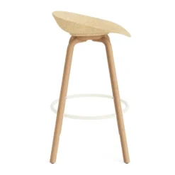 Mat Barstool baarijakkara 75 cm, Hemp-beech-cream steel