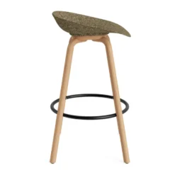 Mat Barstool baarijakkara 75 cm, Seaweed-pyökki-musta teräs