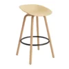 Mat Barstool baarijakkara 75 cm, Hemp-beech-black steel