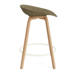 Mat Barstool baarijakkara 65 cm, Seaweed-beech-cream steel