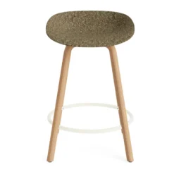 Mat Barstool baarijakkara 65 cm, Seaweed-beech-cream steel