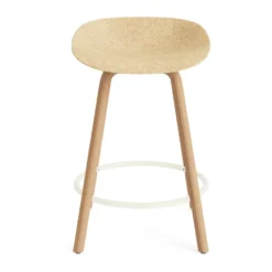 Mat Barstool baarijakkara 65 cm, Hemp-beech-cream steel
