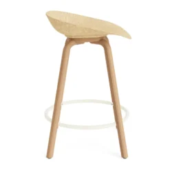 Mat Barstool baarijakkara 65 cm, Hemp-beech-cream steel