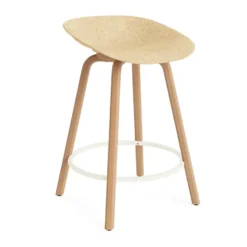 Mat Barstool baarijakkara 65 cm, Hemp-beech-cream steel