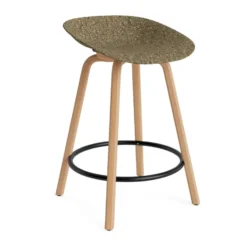Mat Barstool baarijakkara 65 cm, Seaweed-pyökki-musta teräs