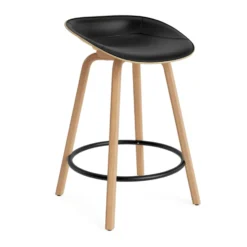 Mat Barstool baarituoli etupuoliverhoiltu 65 cm., Ultra 41599-hemp-beech-black steel