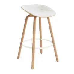 Mat Barstool baarituoli etupuoliverhoiltu 75 cm, Hallingdal 110-hemp-beech-cream steel