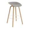 Mat Barstool baarituoli etupuoliverhoiltu 75 cm, Remix 133-hemp-beech-cream steel.