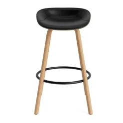 Mat Barstool baarituoli etupuoliverhoiltu 75 cm, Ultra 41599-seaweed-beech-black steel