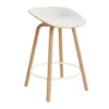 Mat Barstool baarituoli etupuoliverhoiltu 65 cm., Hallingdal 110-hemp-beech-cream steel