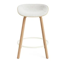 Mat Barstool baarituoli etupuoliverhoiltu 65 cm., Hallingdal 110-hemp-beech-cream steel