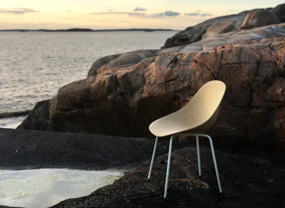 Mat Chair tuoli, Hemp-cream steel