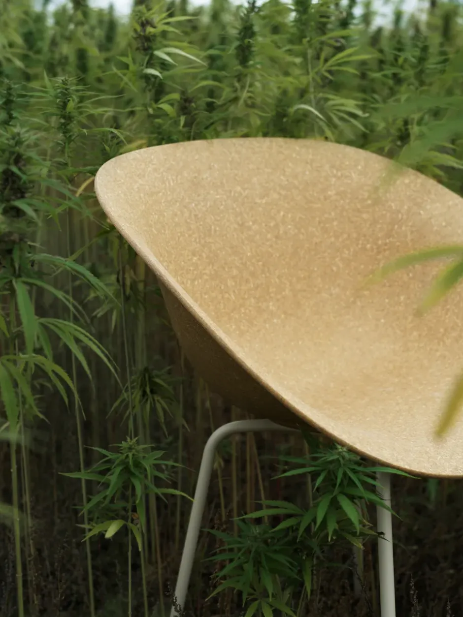 Mat Chair tuoli, Hemp-cream steel