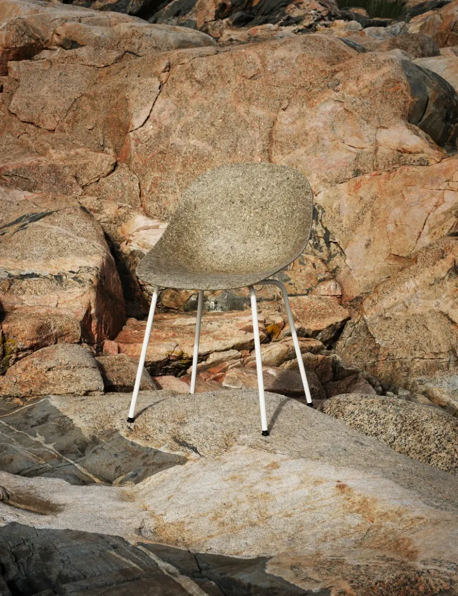 Mat Chair tuoli, Seaweed-cream steel