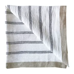 Maya pellavaservetti 50x50 cm, Navy Stripe