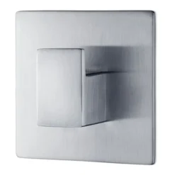 Menoto itsekiinnittyvä koukku 6 x 6 cm, Matta ruostumaton teräs