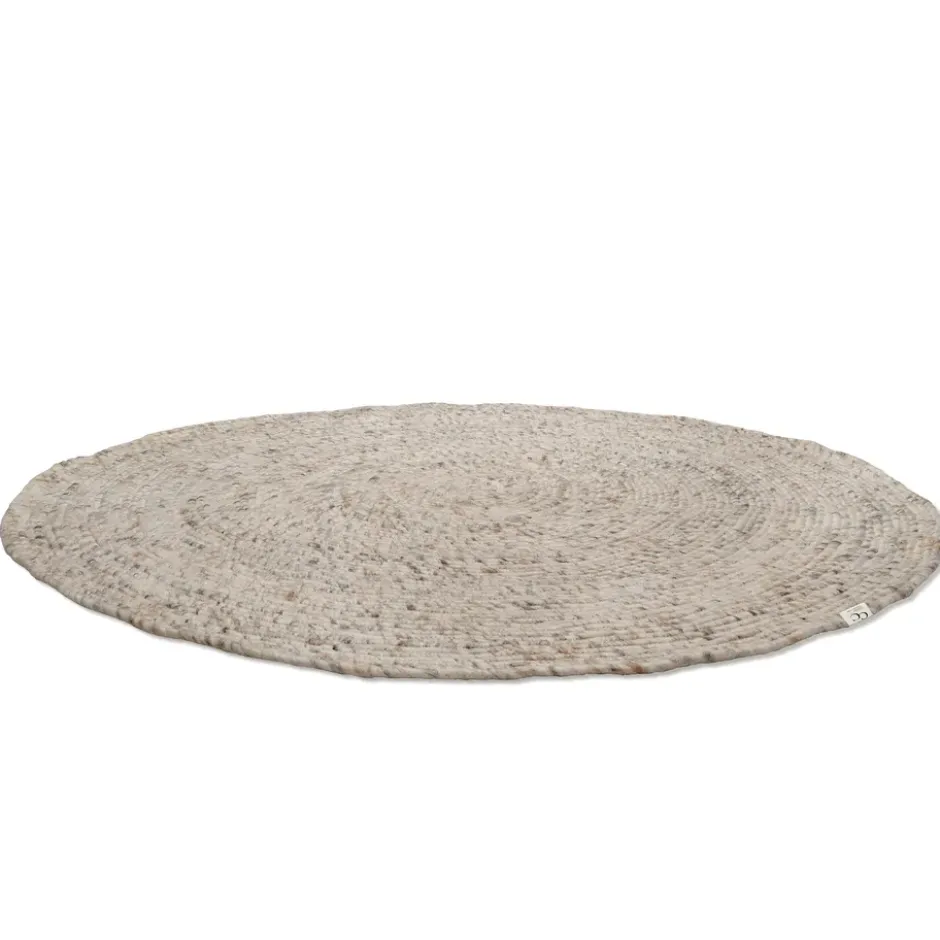 Merino villamatto pyöreä Ø 200 cm, Beige