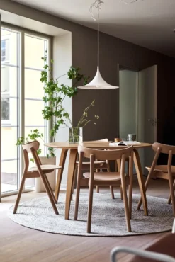 Merino villamatto pyöreä Ø 200 cm, Beige