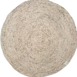 Merino villamatto pyöreä Ø 160 cm, Beige