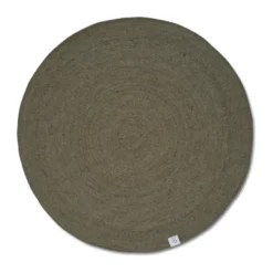 Merino villamatto pyöreä Ø240 cm., Dark green