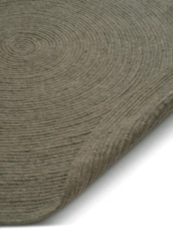 Merino villamatto pyöreä Ø240 cm., Dark green