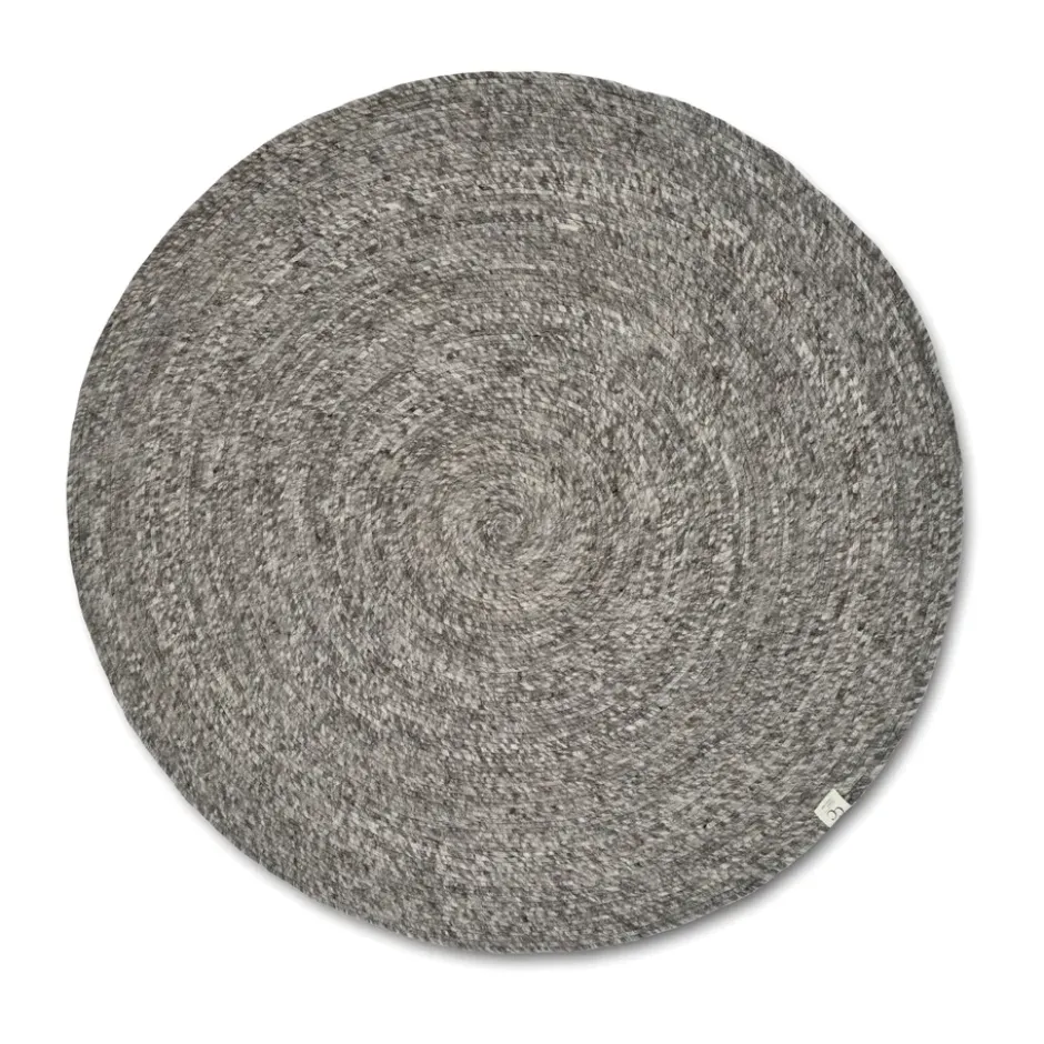 Merino villamatto pyöreä Ø240 cm., Grey
