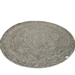 Merino villamatto pyöreä Ø 160 cm, Harmaa