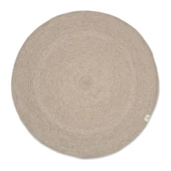 Merino villamatto pyöreä Ø240 cm., Oat
