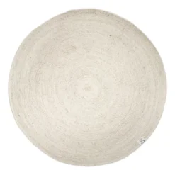 Merino villamatto pyöreä Ø 200 cm, Valkoinen