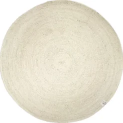 Merino villamatto pyöreä Ø 160 cm, Valkoinen